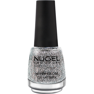 NUGEL | SILVER SPARKLE | 38 | HYPER GLOSS | QUICK DRY | 13ML